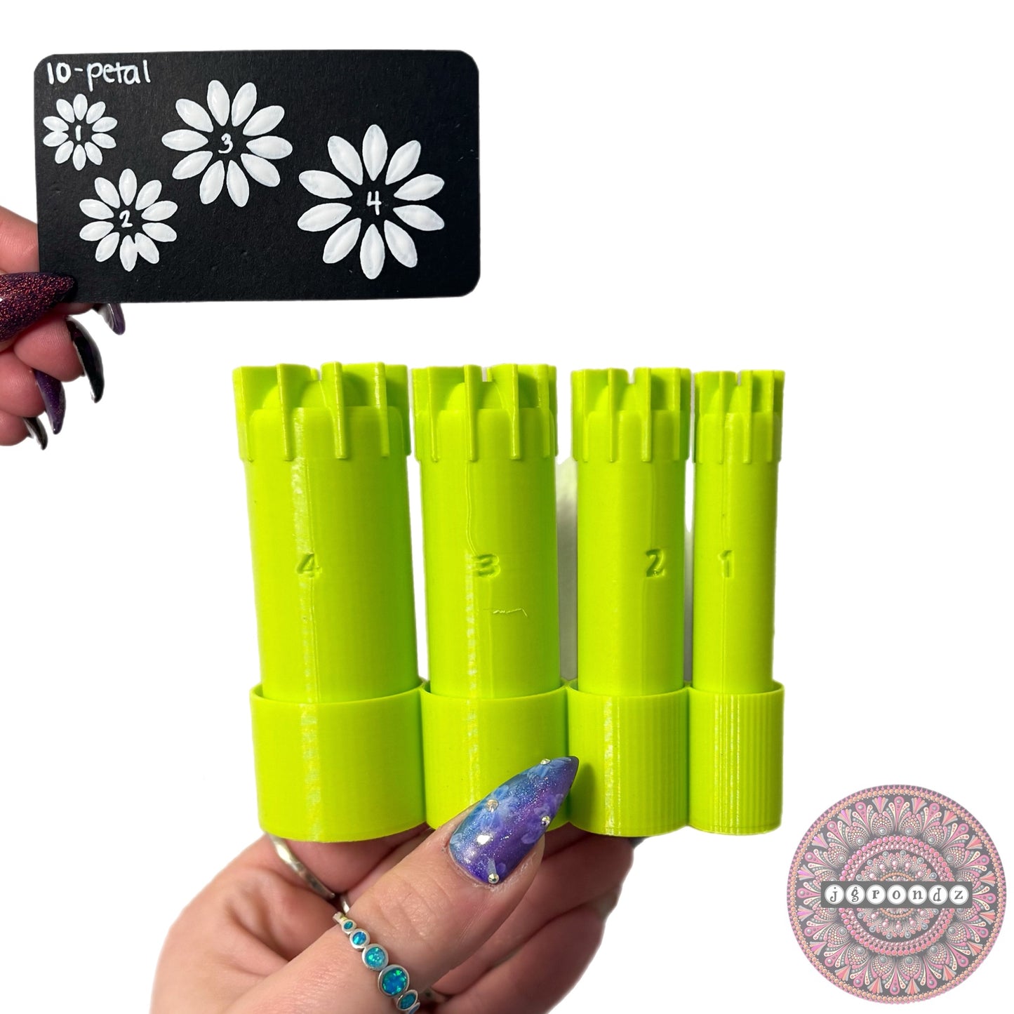 10-Petal Flower Dotting Tools
