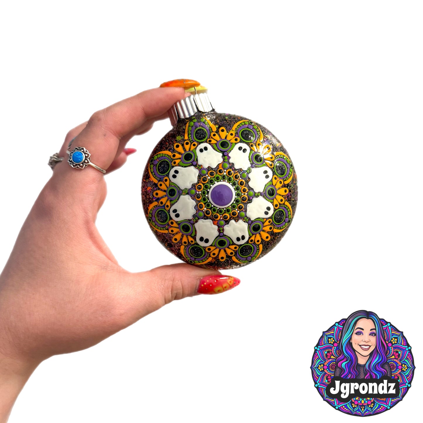 3” Halloween Mandala Ornament