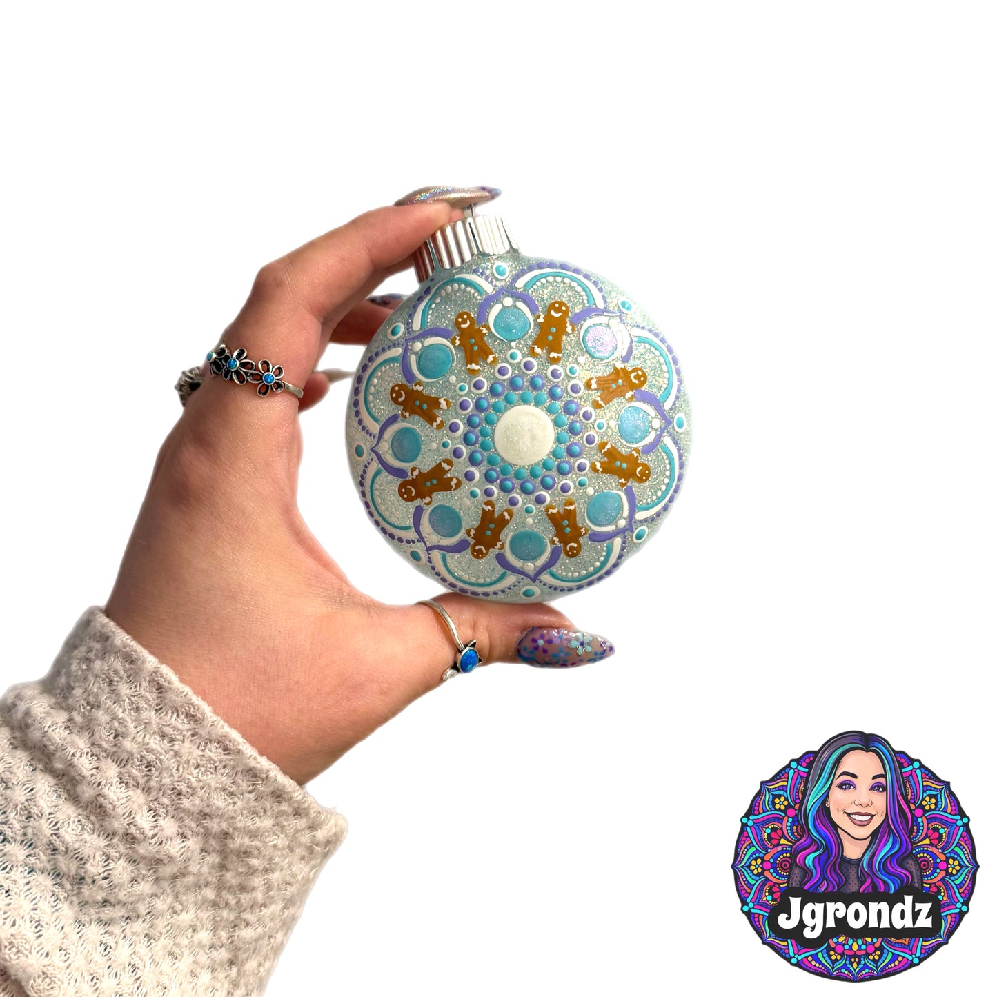 3” Gingerbread Mandala Ornament