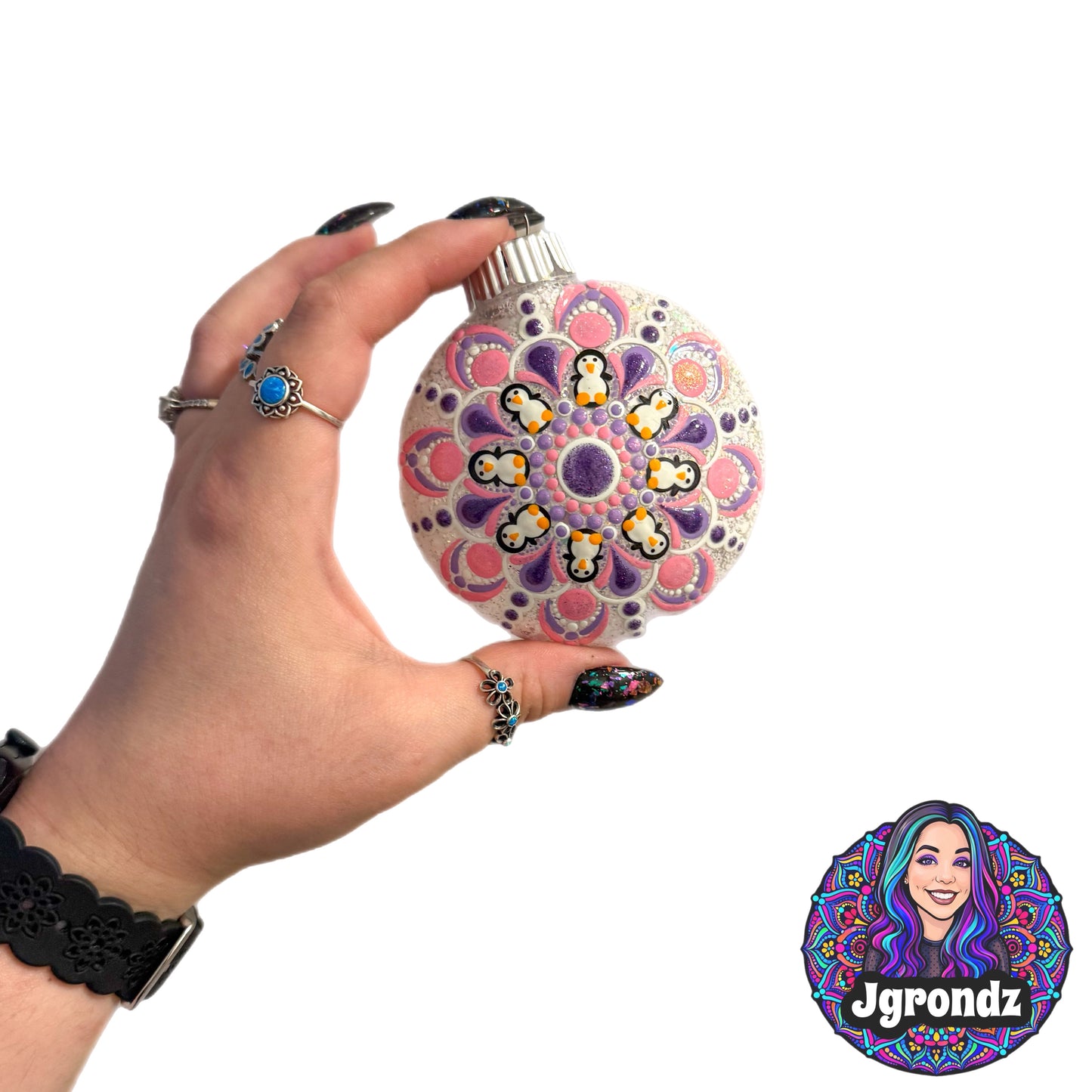 3” Penguin Mandala Ornament