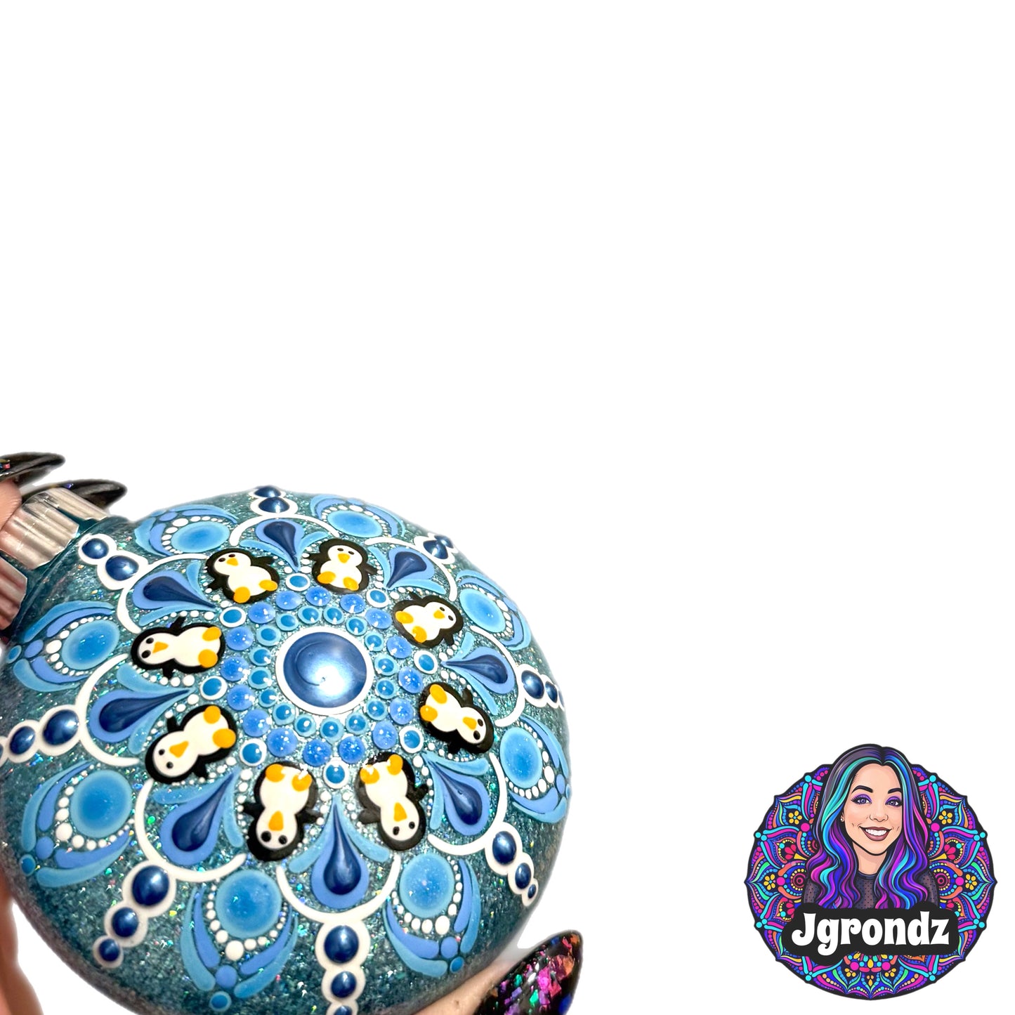 3” Penguin Mandala Ornament