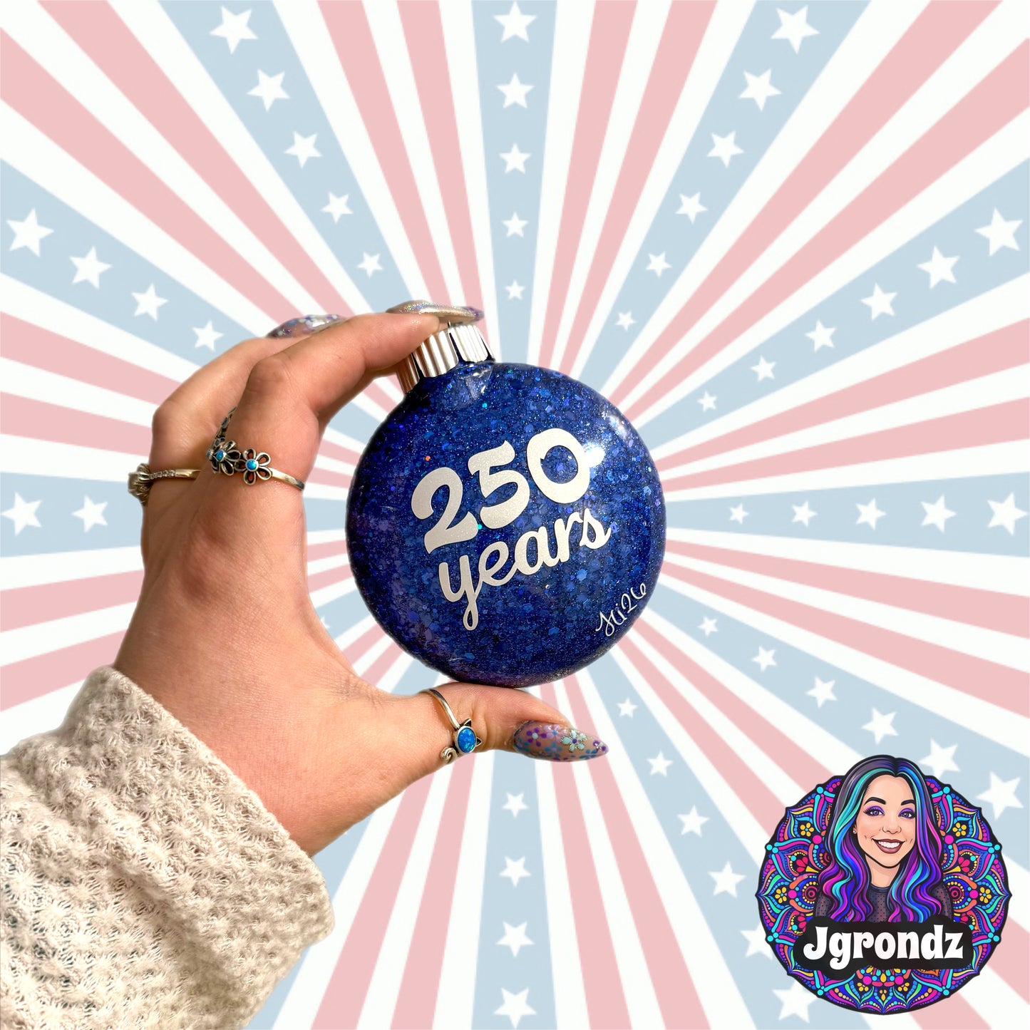 3” 250th Anniversary Mandala Ornament