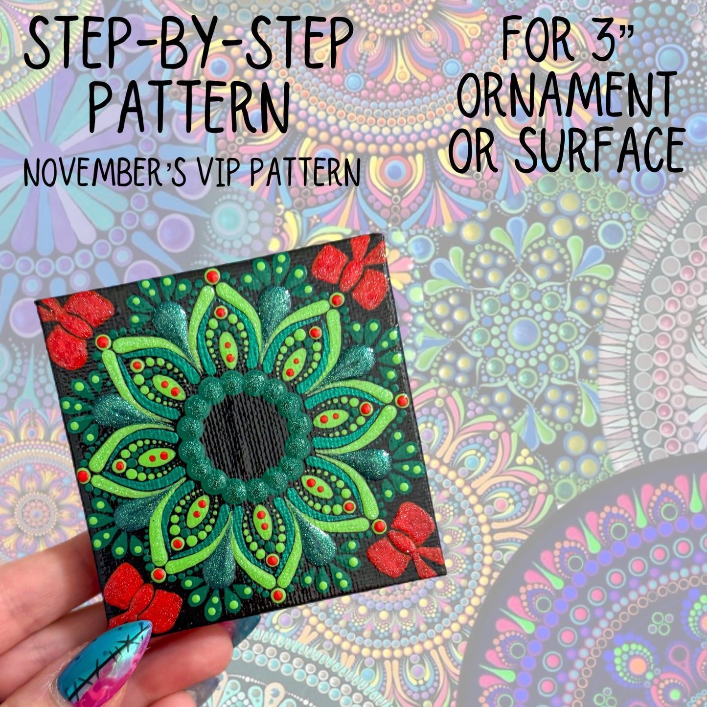 3 inch Mandala Pattern