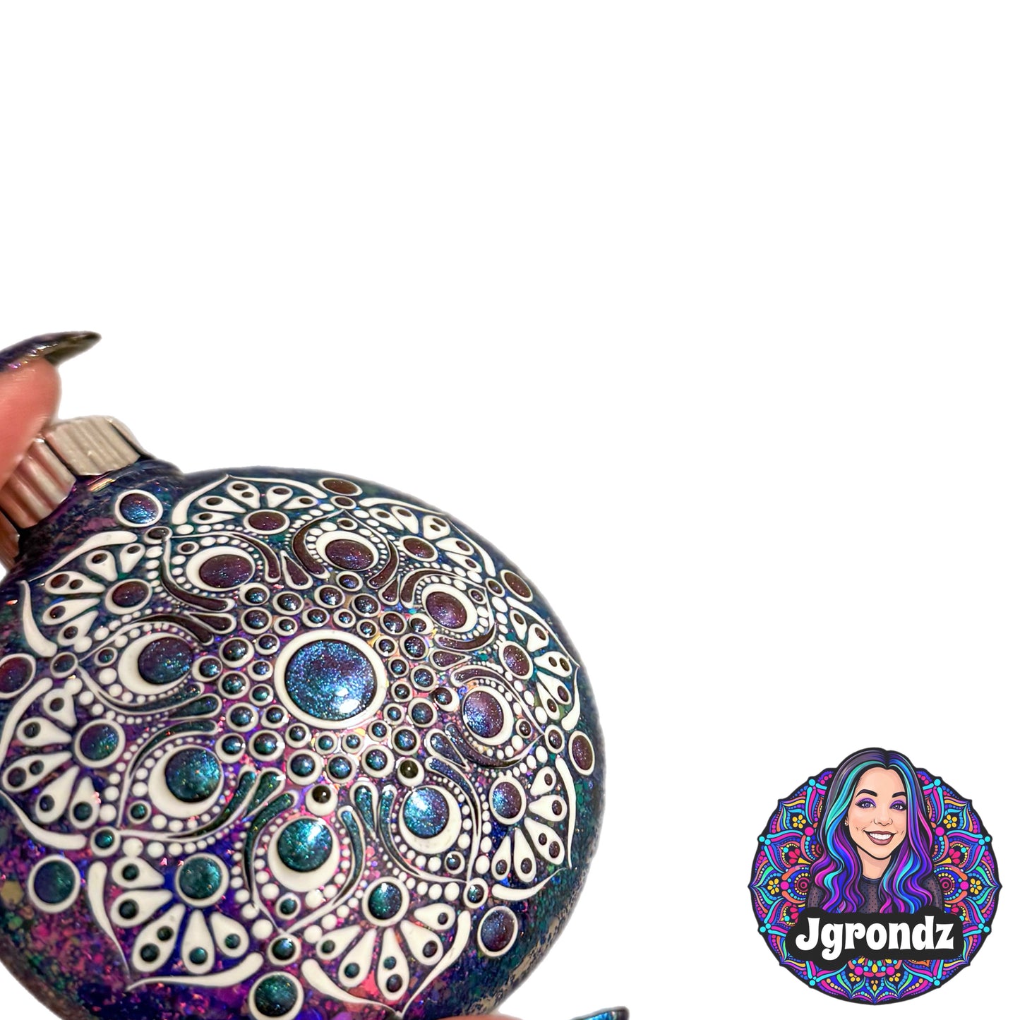 3” Oil Slick Mandala Ornament
