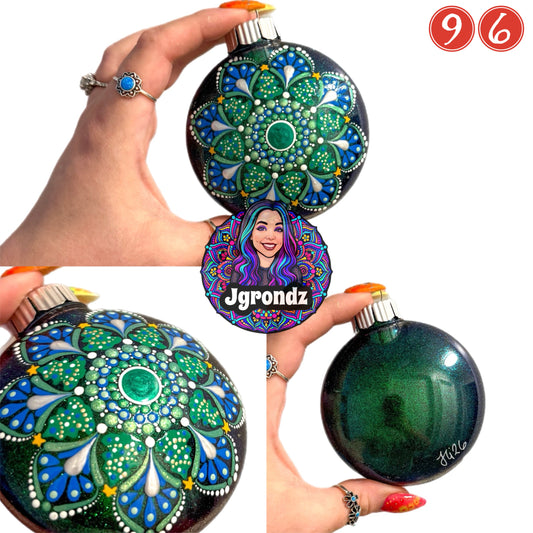 3” Christmas Tree Mandala Ornament