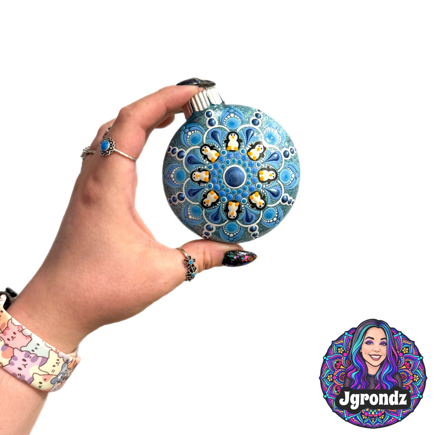 3” Penguin Mandala Ornament
