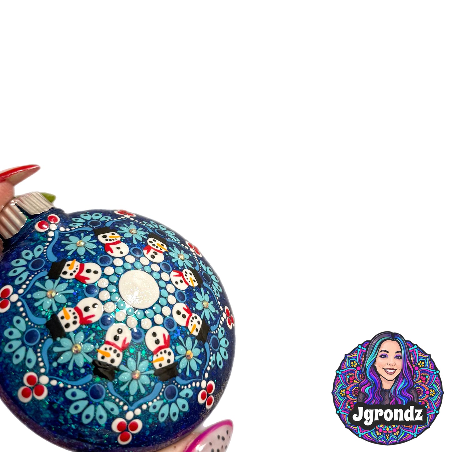 3” Snowman Mandala Ornament