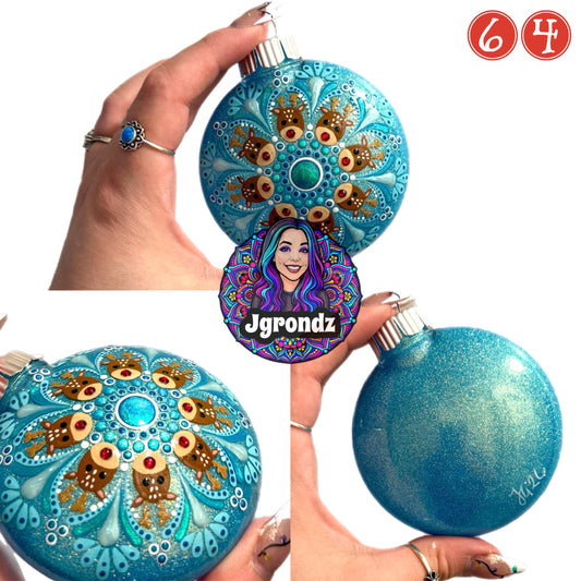 3” Reindeer Mandala Ornament