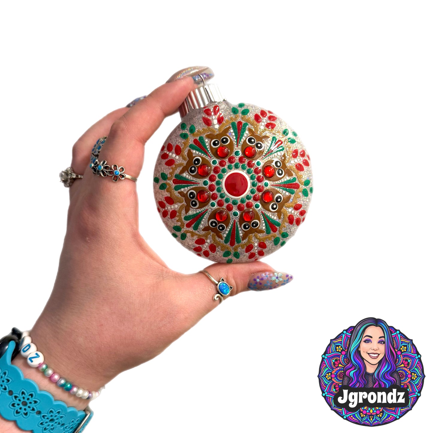 3” Reindeer Mandala Ornament
