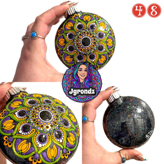 3” Halloween Mandala Ornament