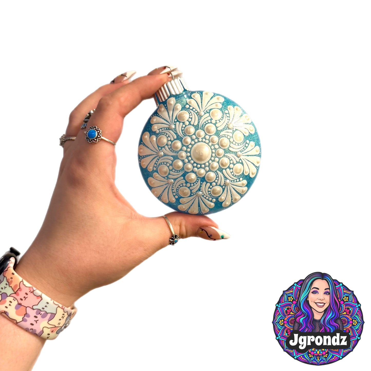 3” Snowflake Mandala Ornament