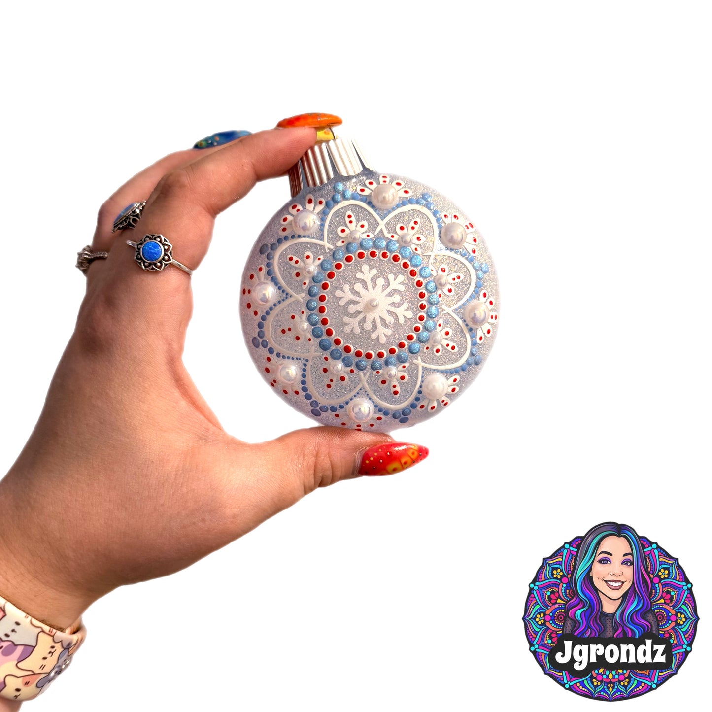 3” Snowflake Mandala Ornament