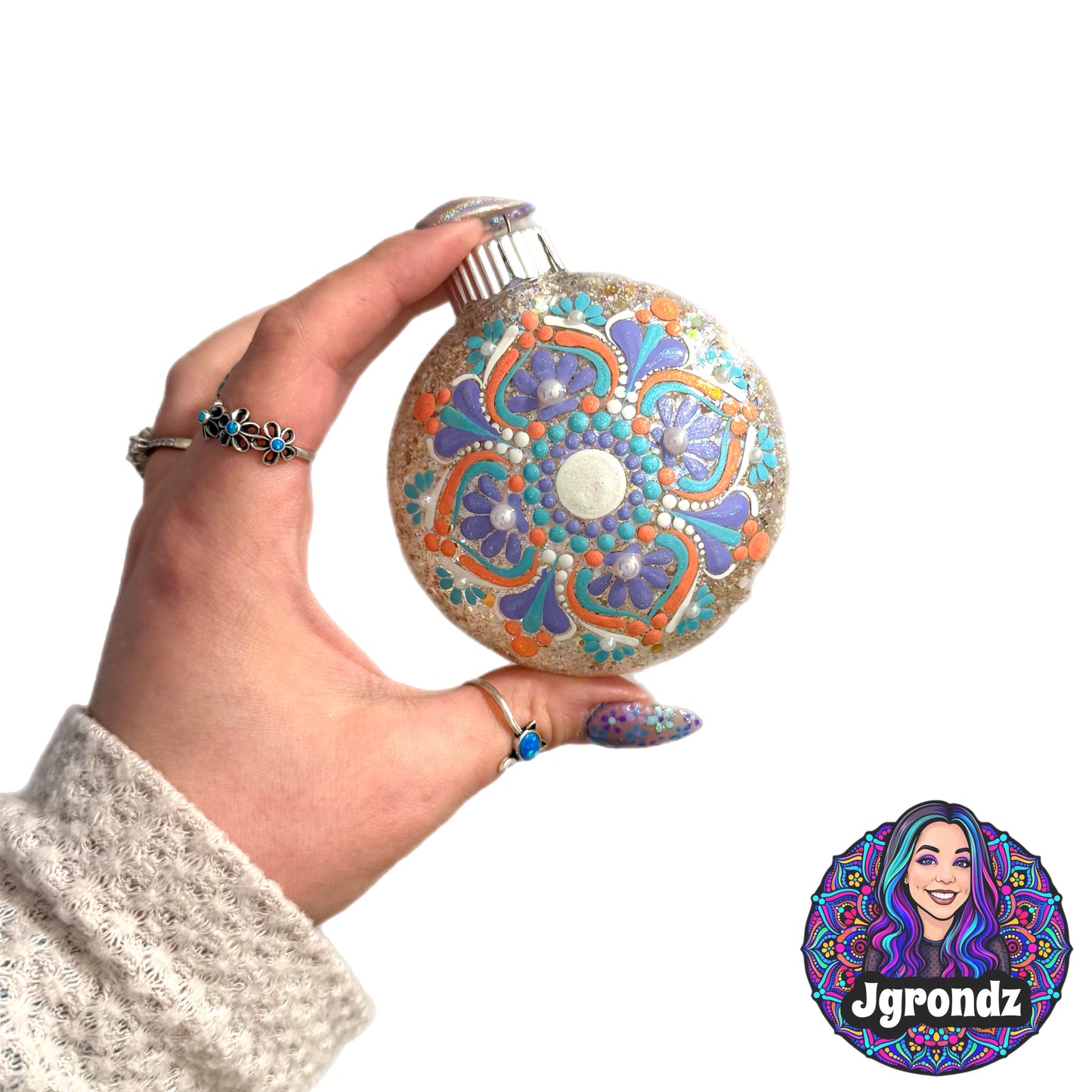 3” Beachy Mandala Ornament