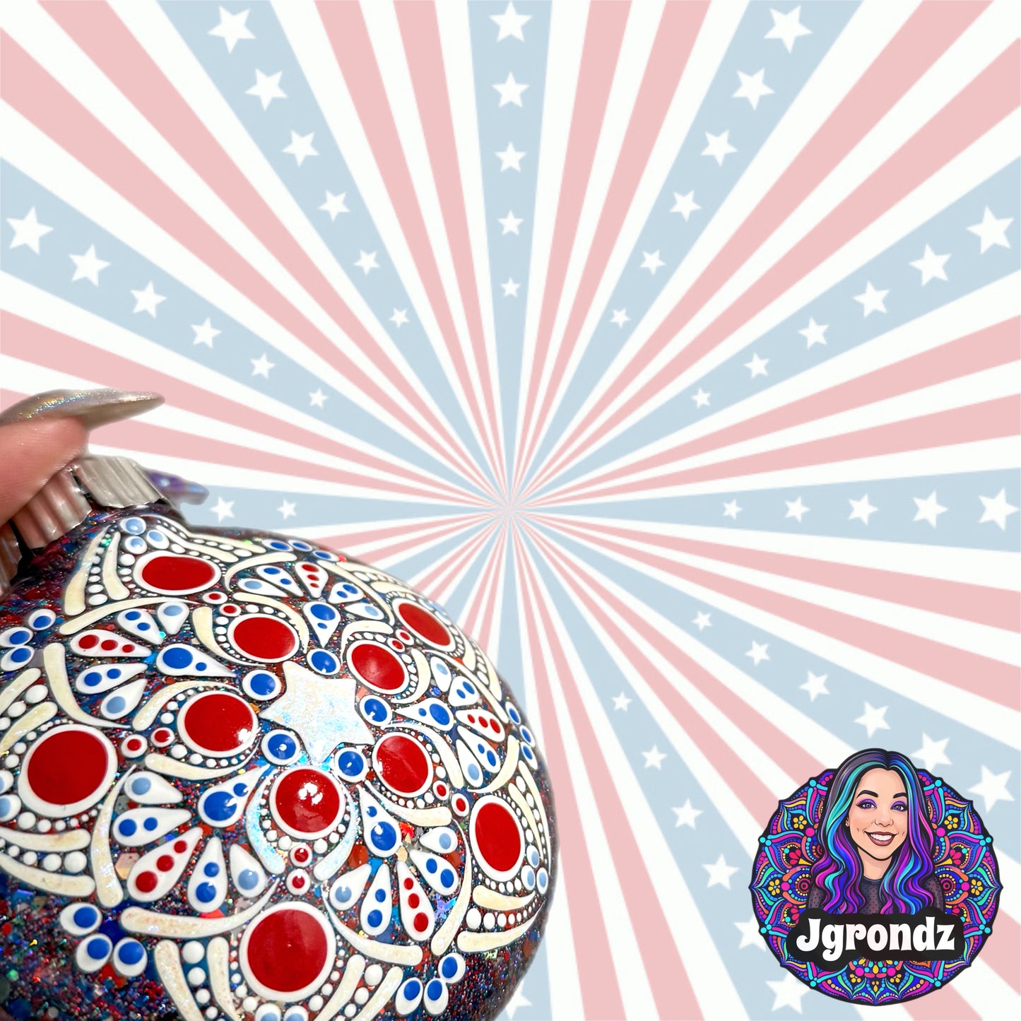 3” 250th Anniversary Mandala Ornament