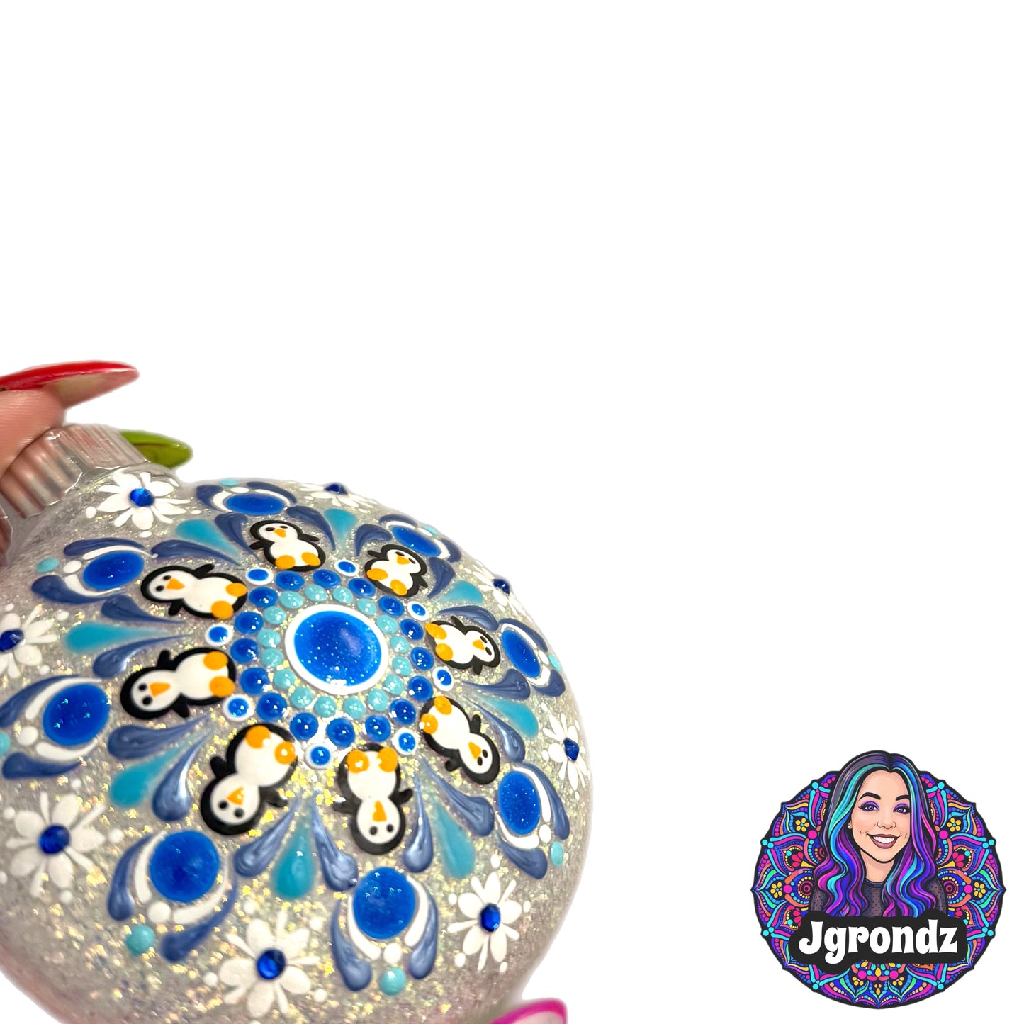 3” Penguin Mandala Ornament