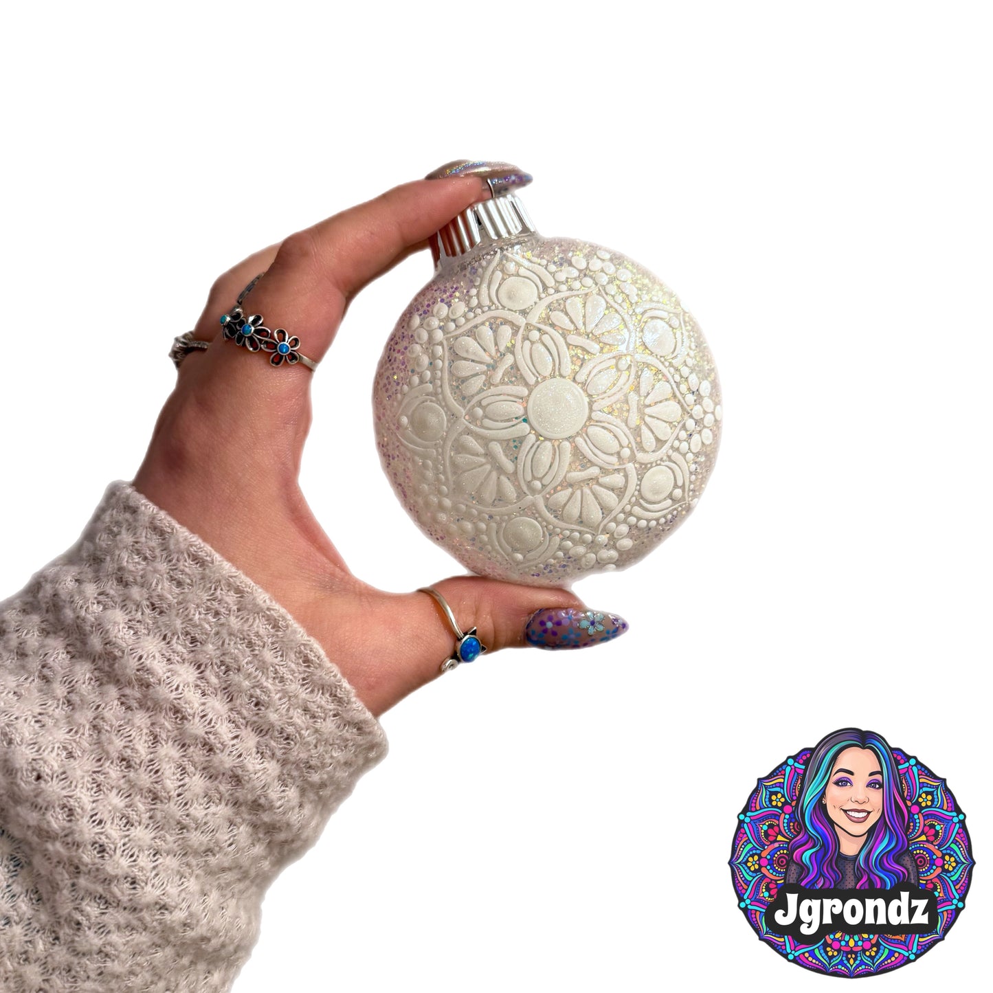 3” Snowflake Mandala Ornament
