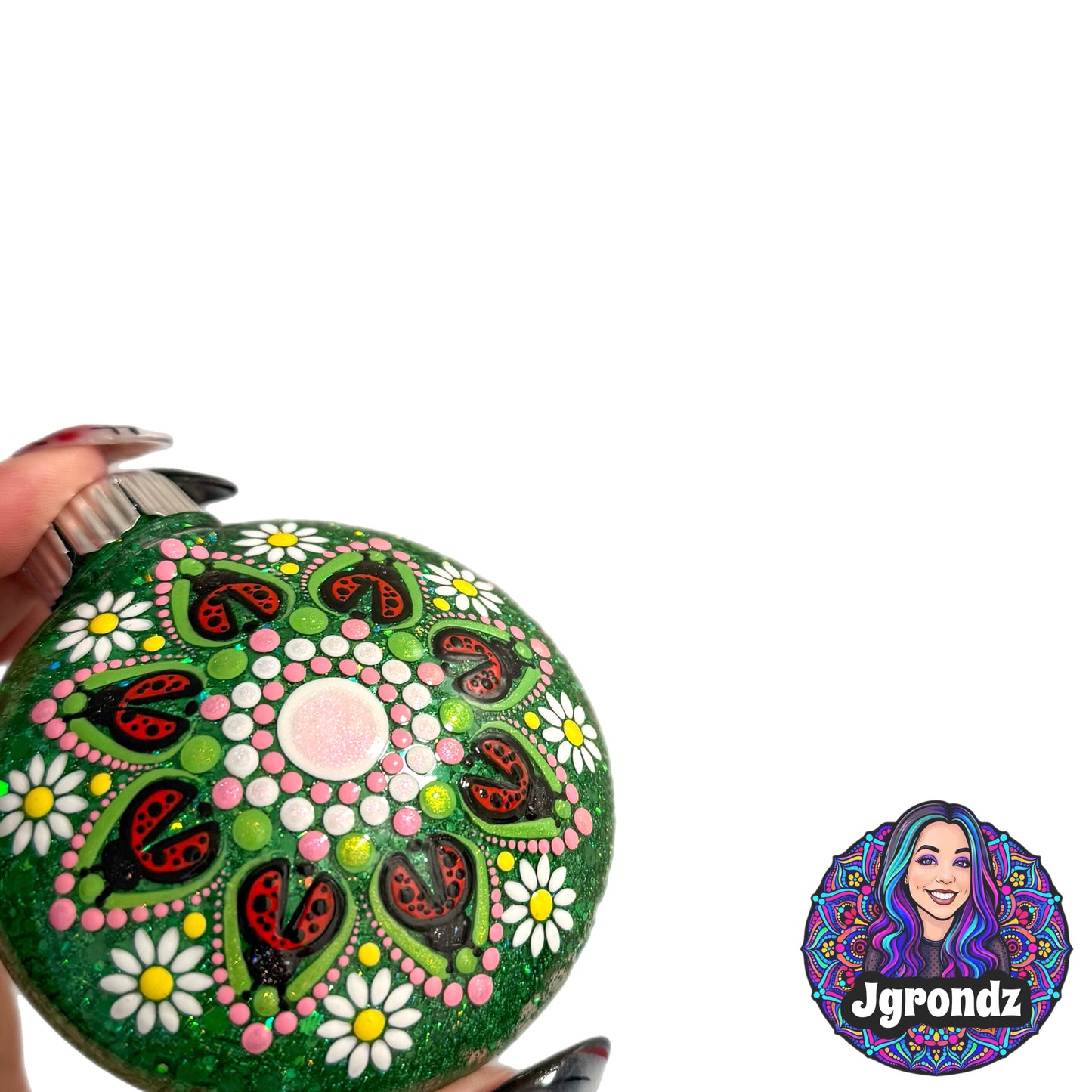 3” Ladybug Mandala Ornament