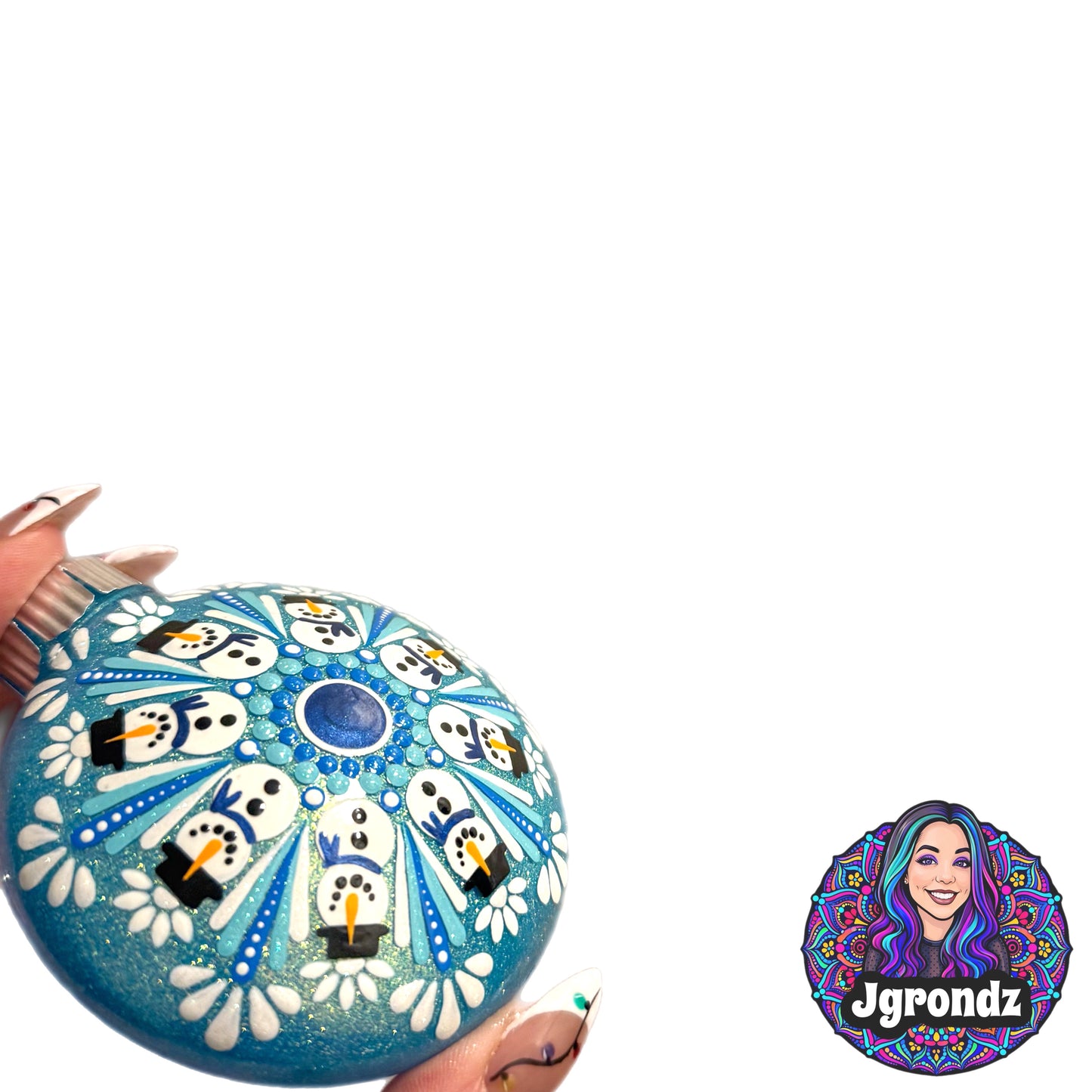 3” Snowman Mandala Ornament