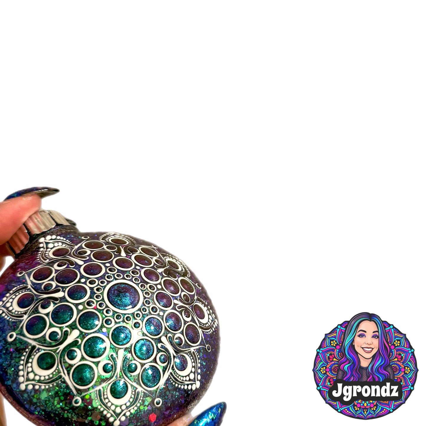 3” Oil Slick Mandala Ornament