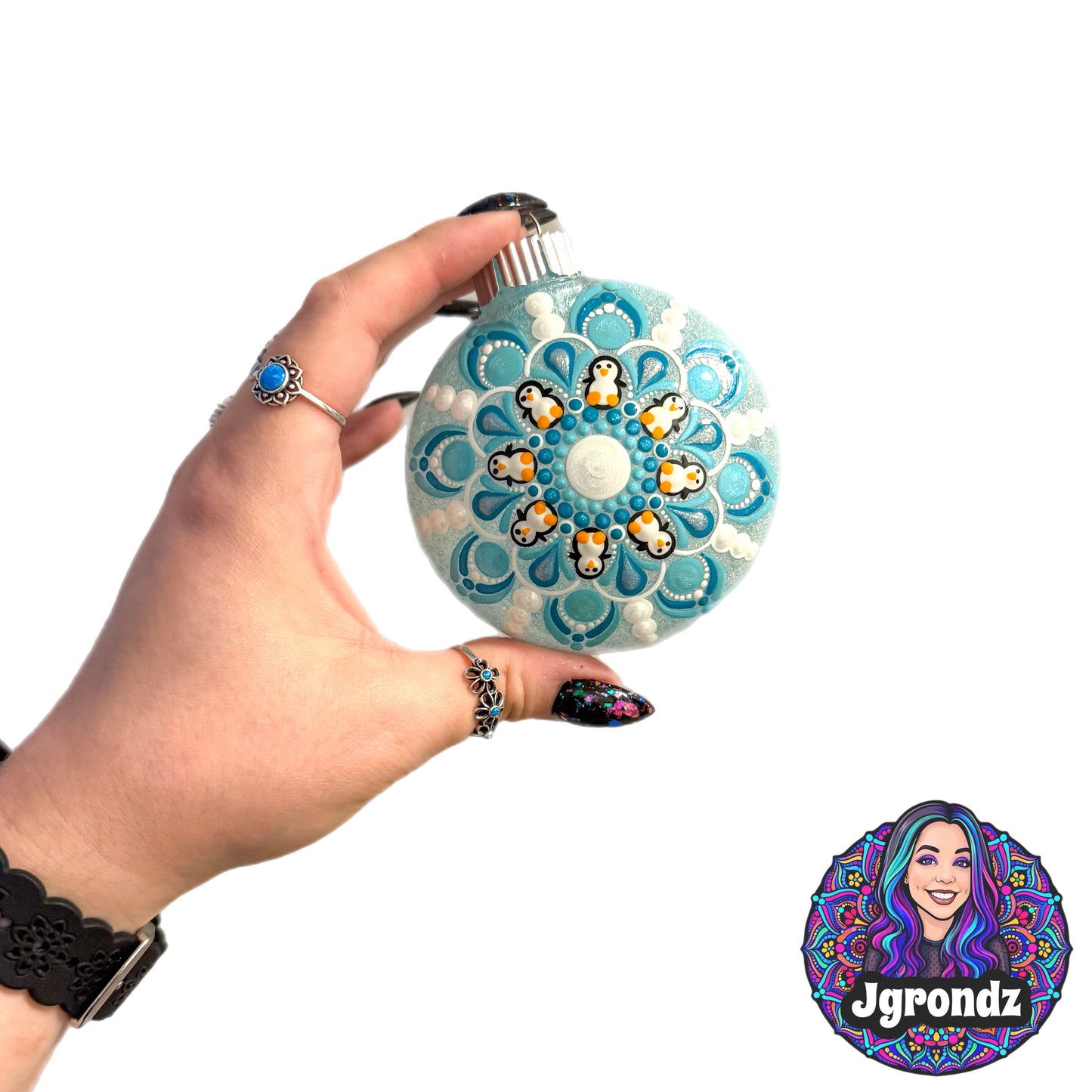 3” Penguin Mandala Ornament