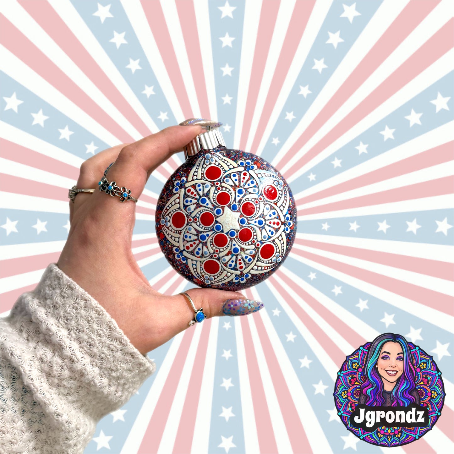 3” 250th Anniversary Mandala Ornament