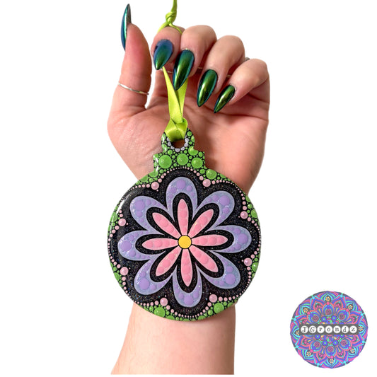 Mandala 4” Wood Ornament