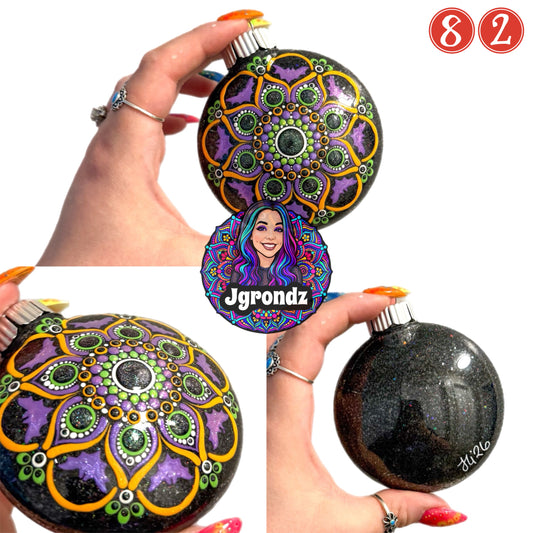 3” Halloween Mandala Ornament