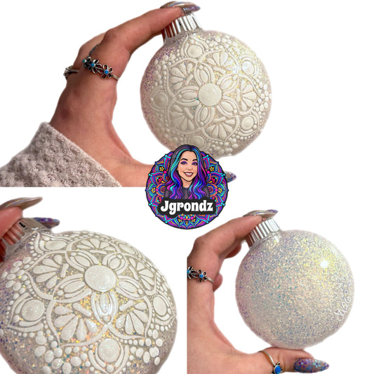 3” Snowflake Mandala Ornament