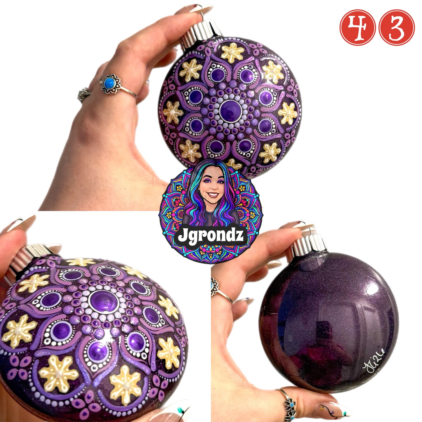 3” Cookie Mandala Ornament