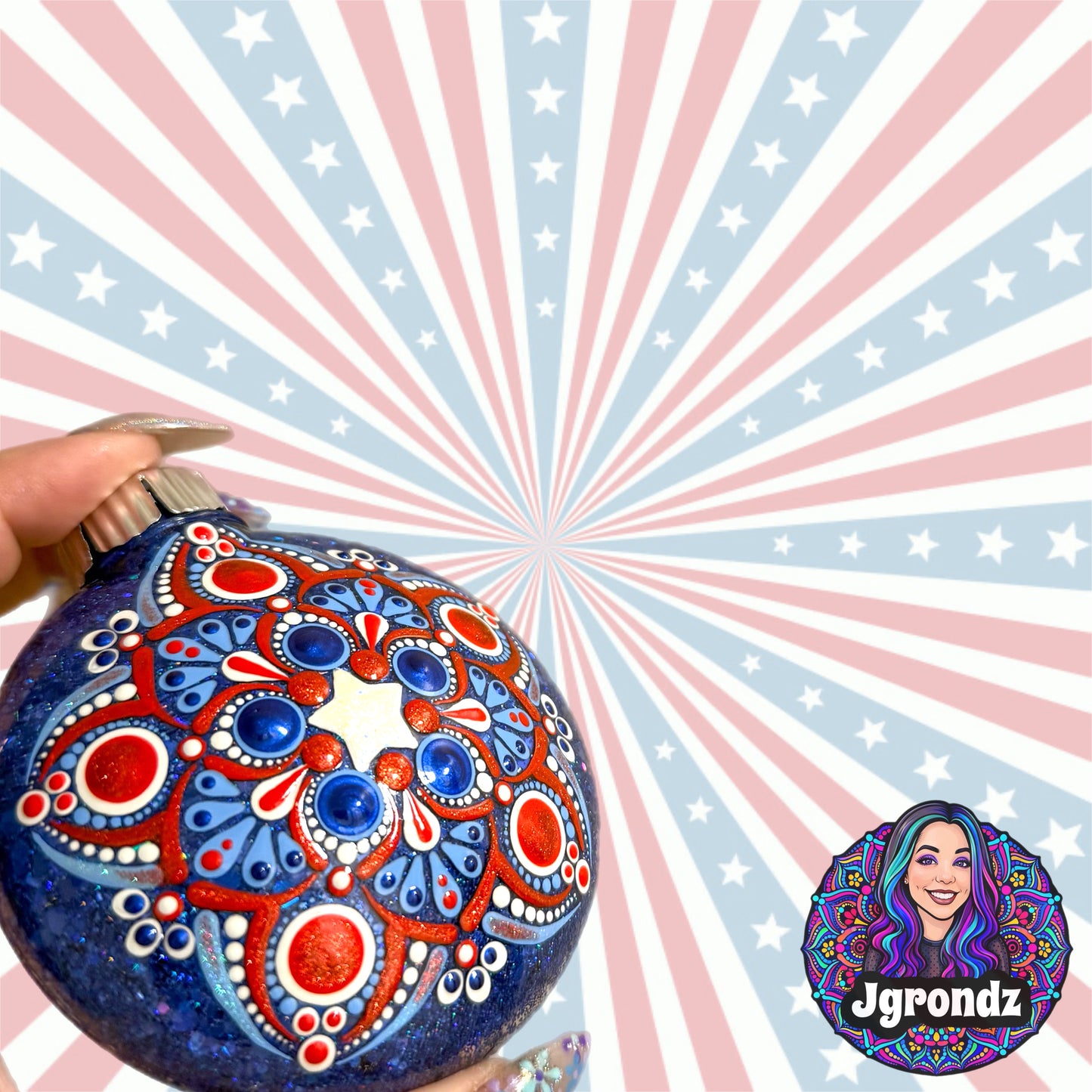 3” 250th Anniversary Mandala Ornament