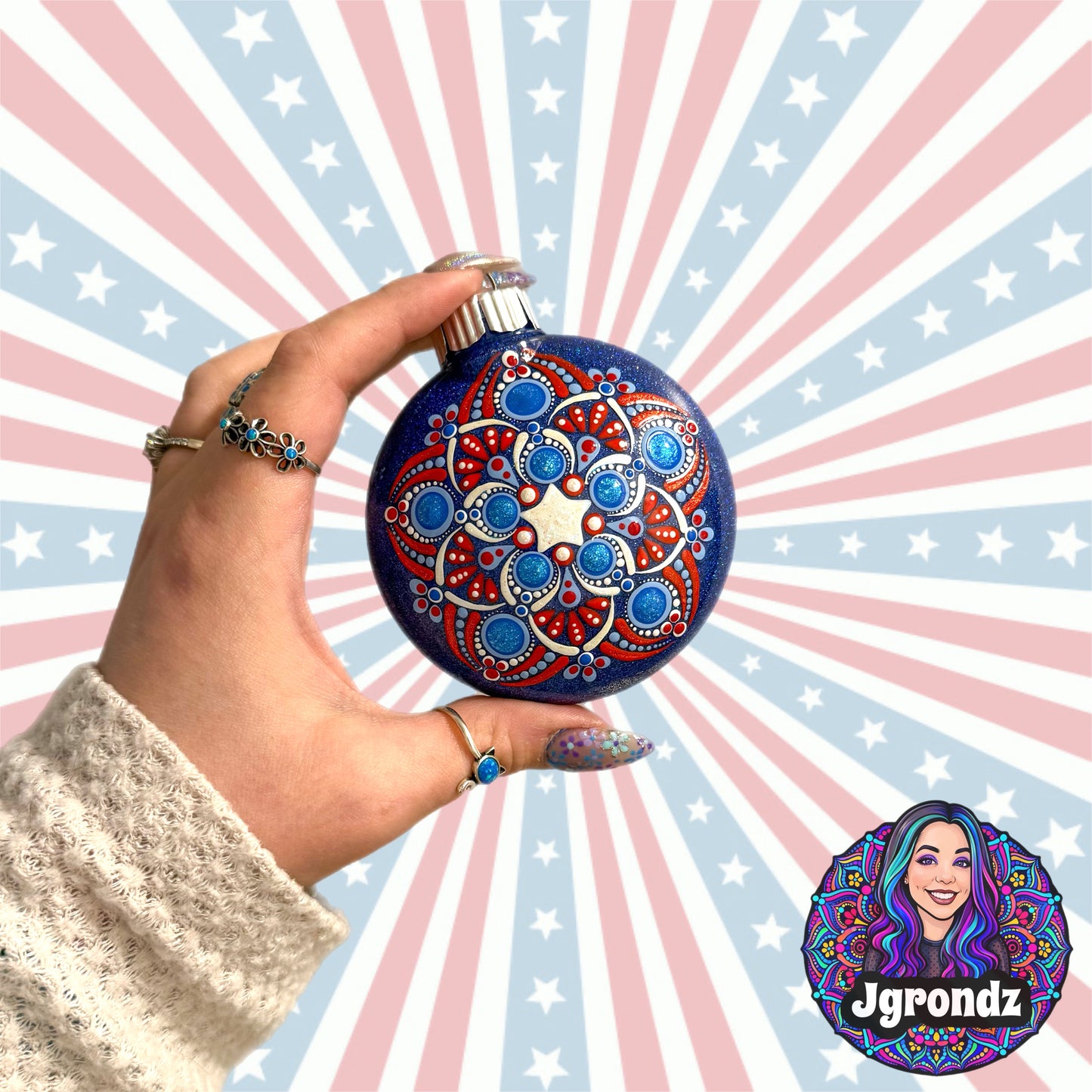 3” 250th Anniversary Mandala Ornament