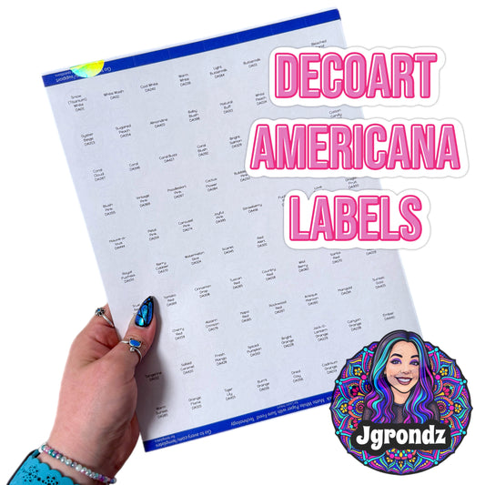 Decoart Americana Bottle Labels (PRE-ORDER ships May 5)