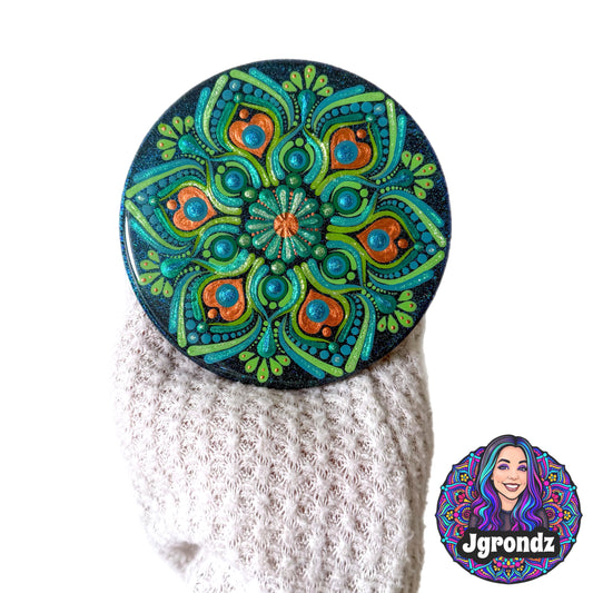 Peacock Mandala Coaster