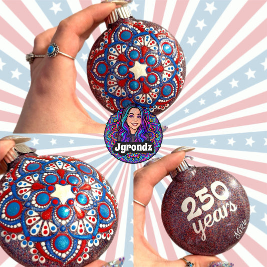 3” 250th Anniversary Mandala Ornament