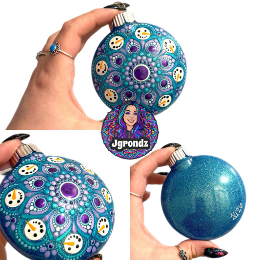 3” Snowman Mandala Ornament