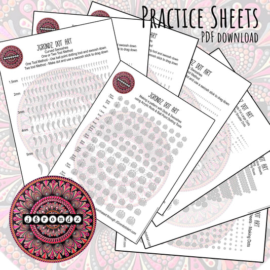 Dotting Practice Sheets -  PDF download