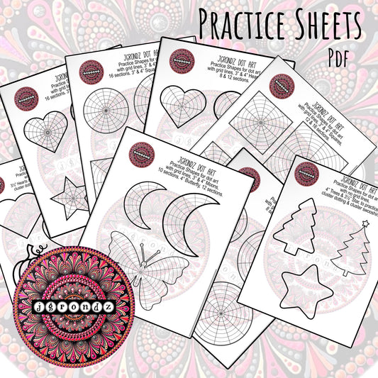 Mandala Practice Sheets -  PDF download