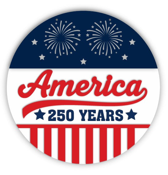 Unfinished Wood America 250 Years Door Sign Kit | Wood Craft Cutouts | 1/4" Thick |