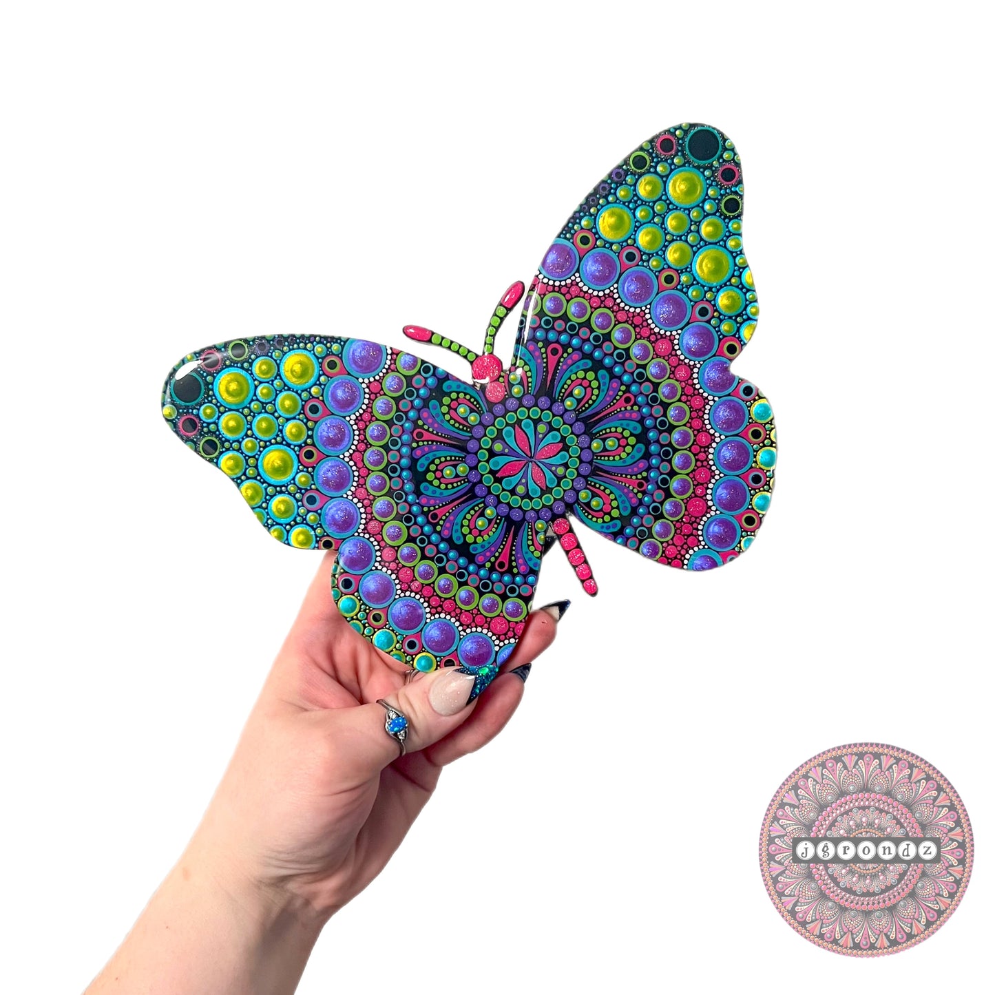 Butterfly Resin & Dot Art