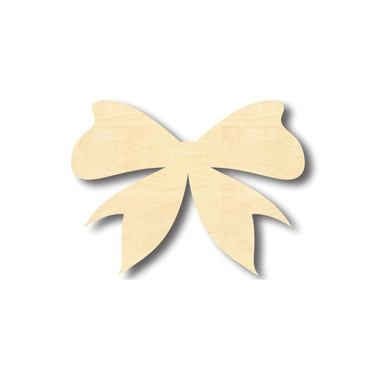 Unfinished Wood Bow Ribbon Shape - Craft - up to 46" DIY