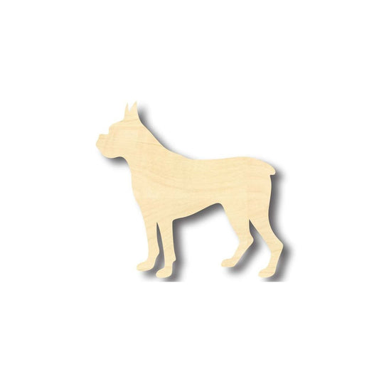 Unfinished Wood Boxer Dog Shape - Animal - Pet - Craft - up to 46" DIY