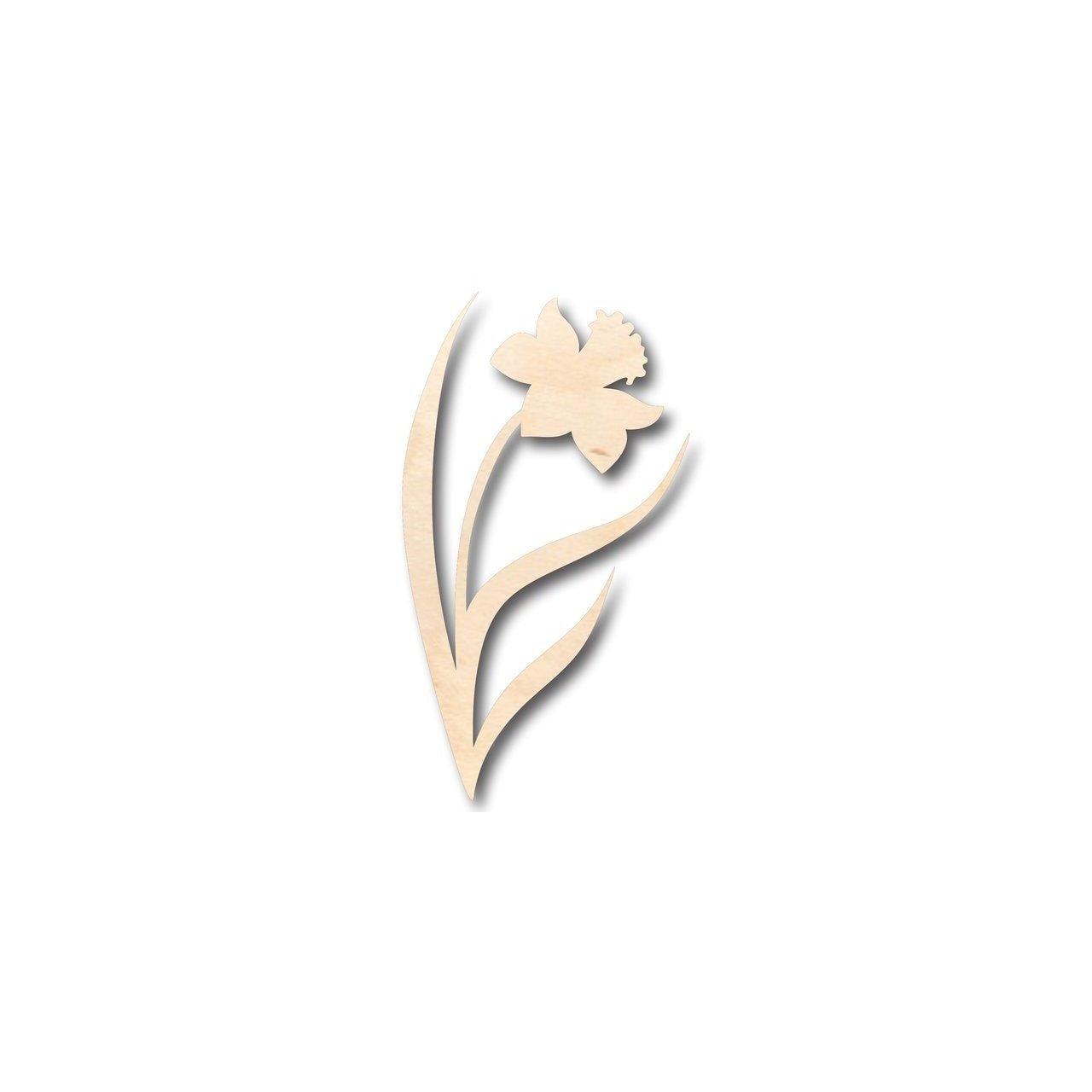 Unfinished Wood Daffodil Shape - Spring - Flower - Craft - up to 46" DIY