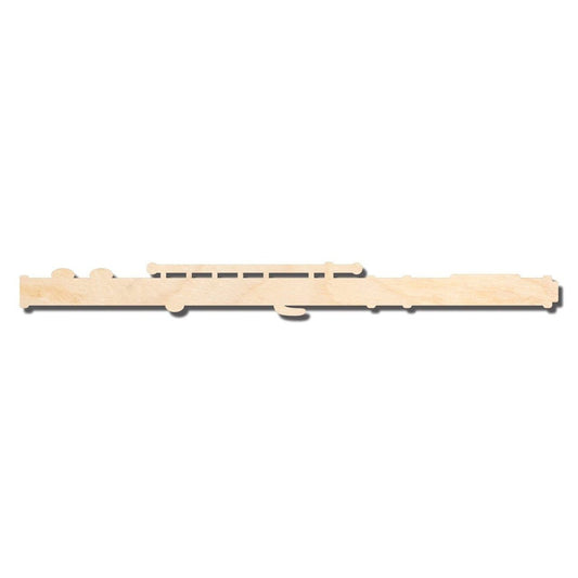 Unfinished Wood Flute Shape - Music - Craft - up to 46" DIY