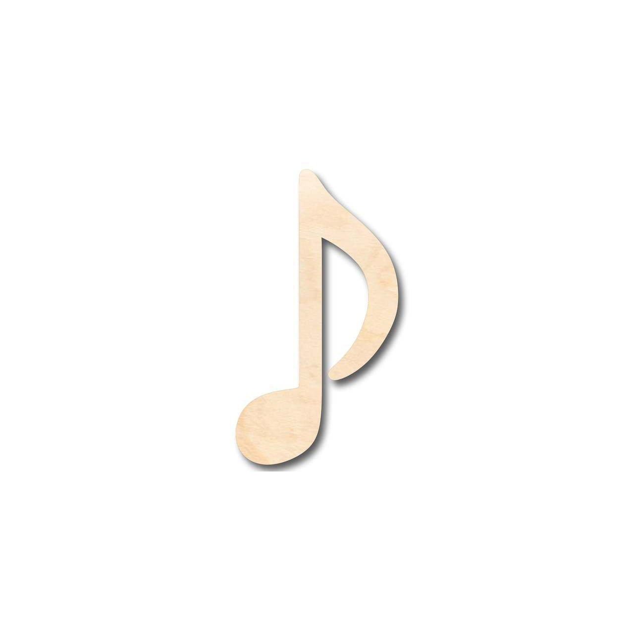 Unfinished Wood Musical Note Shape - Music - Nursery - Craft - up to 46" DIY