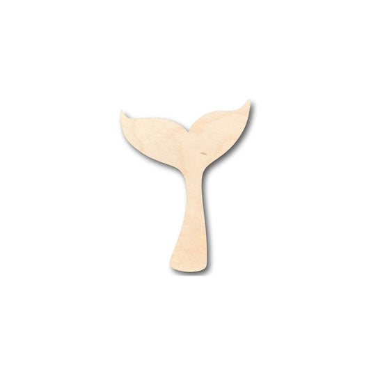 Unfinished Wood Whale Tail Shape - Ocean - Nursery - Craft - up to 46" DIY