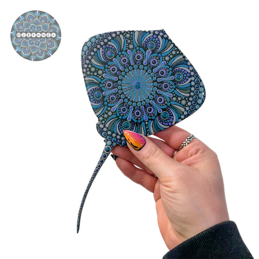 Sting Ray Resin Dot Art Wall Decor