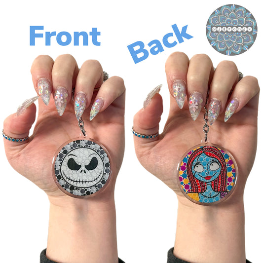Double Sided acrylic/epoxy printed keychain
