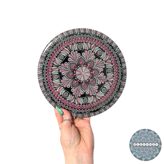 Round Mandala Dot Art Resin Wall Decor